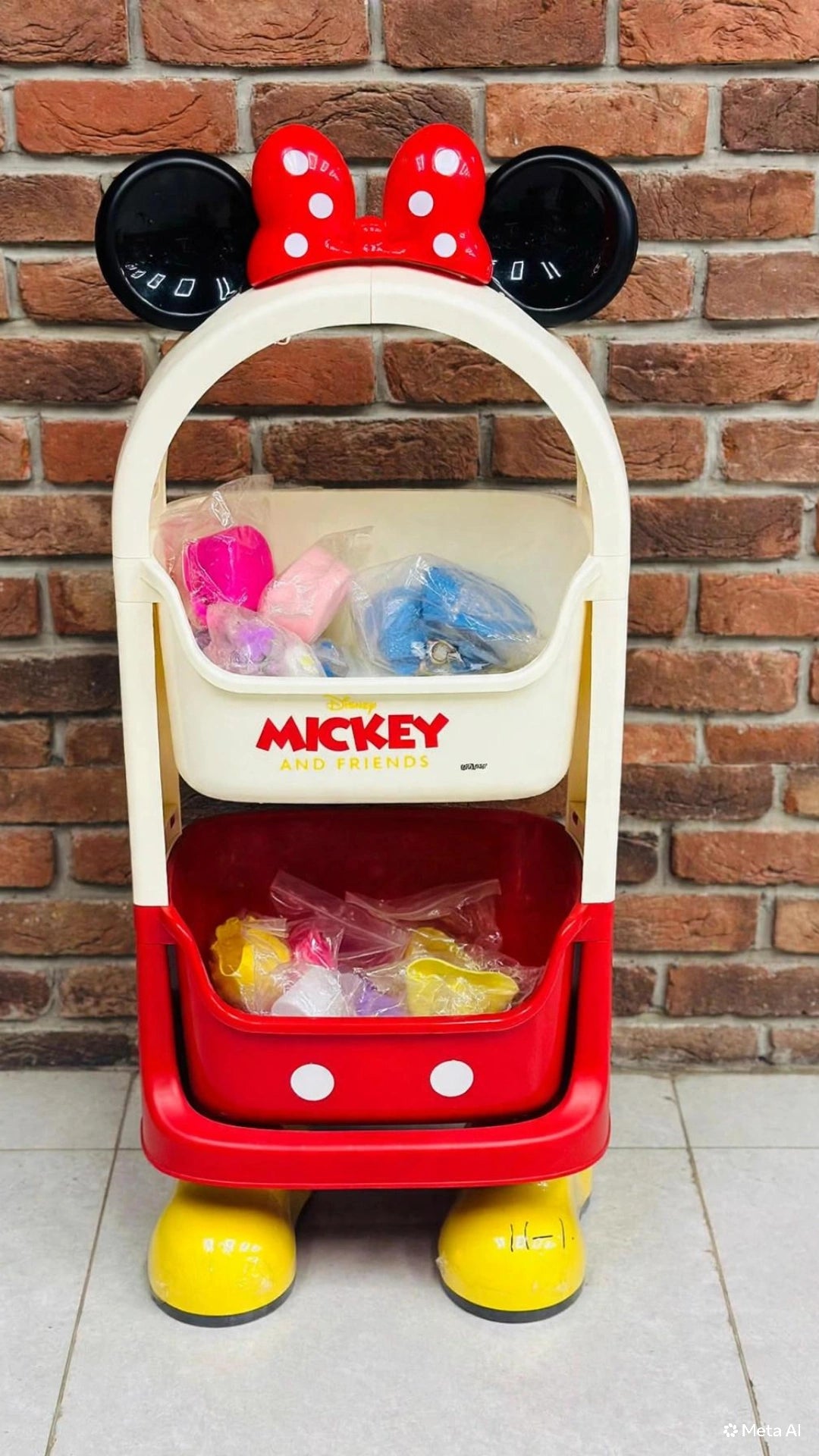 Disney Mickey And Friends Storage Trolley Cart