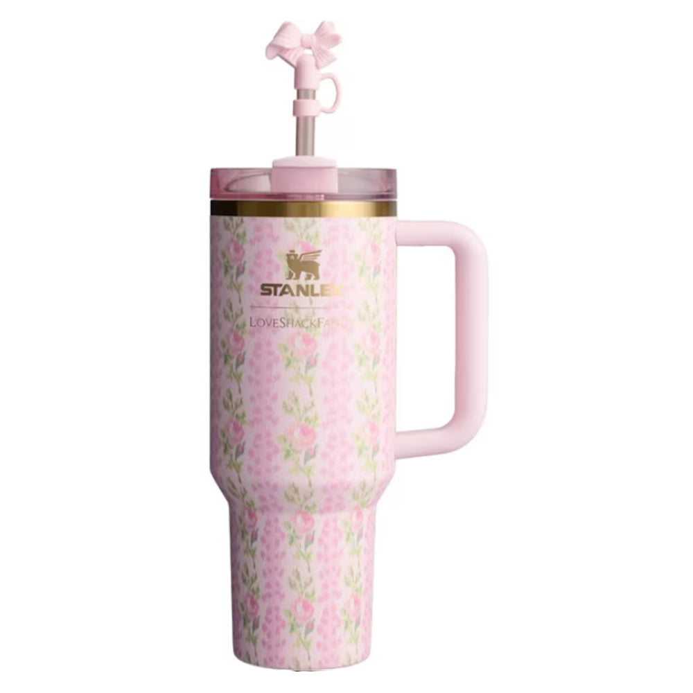 Stanley LoveShackFancy Quencher H2.O “FlowState” Tumbler (1.18 L) Blooming Heirloom