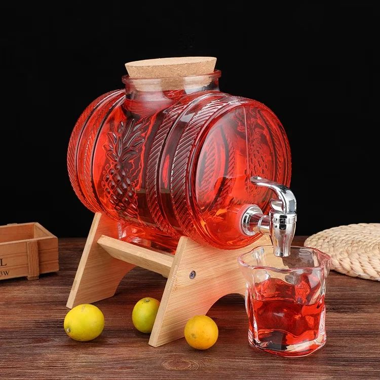 Glass Barrel Beverage Dispenser