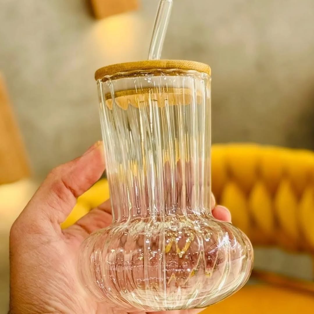 Iced Tea/Coffee Glass with Lid