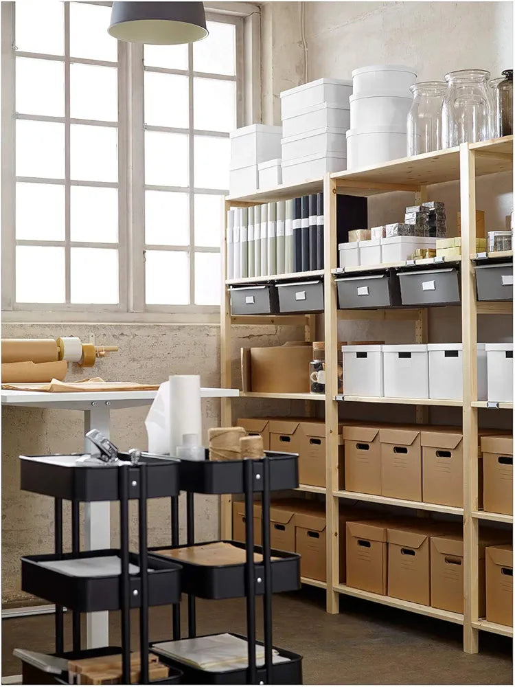3-Tier Trolley| All-Purpose Trolley| Strong Metal Grid Basket|