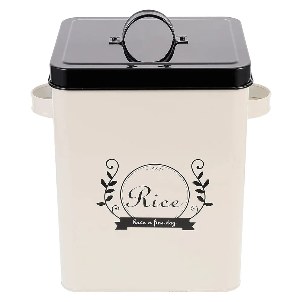 Rice Container With Spoon And Lid|5kg Capacity|