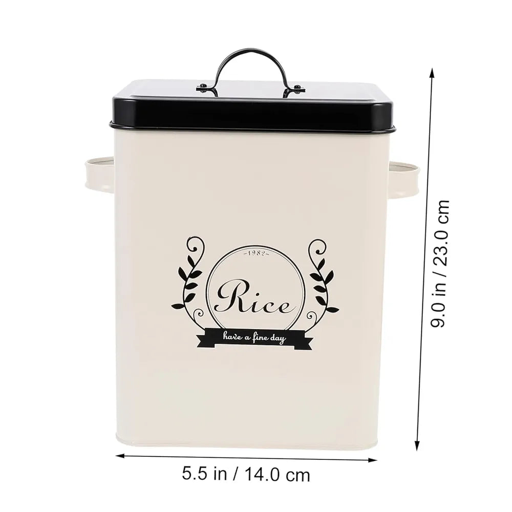 Rice Container With Spoon And Lid|5kg Capacity|