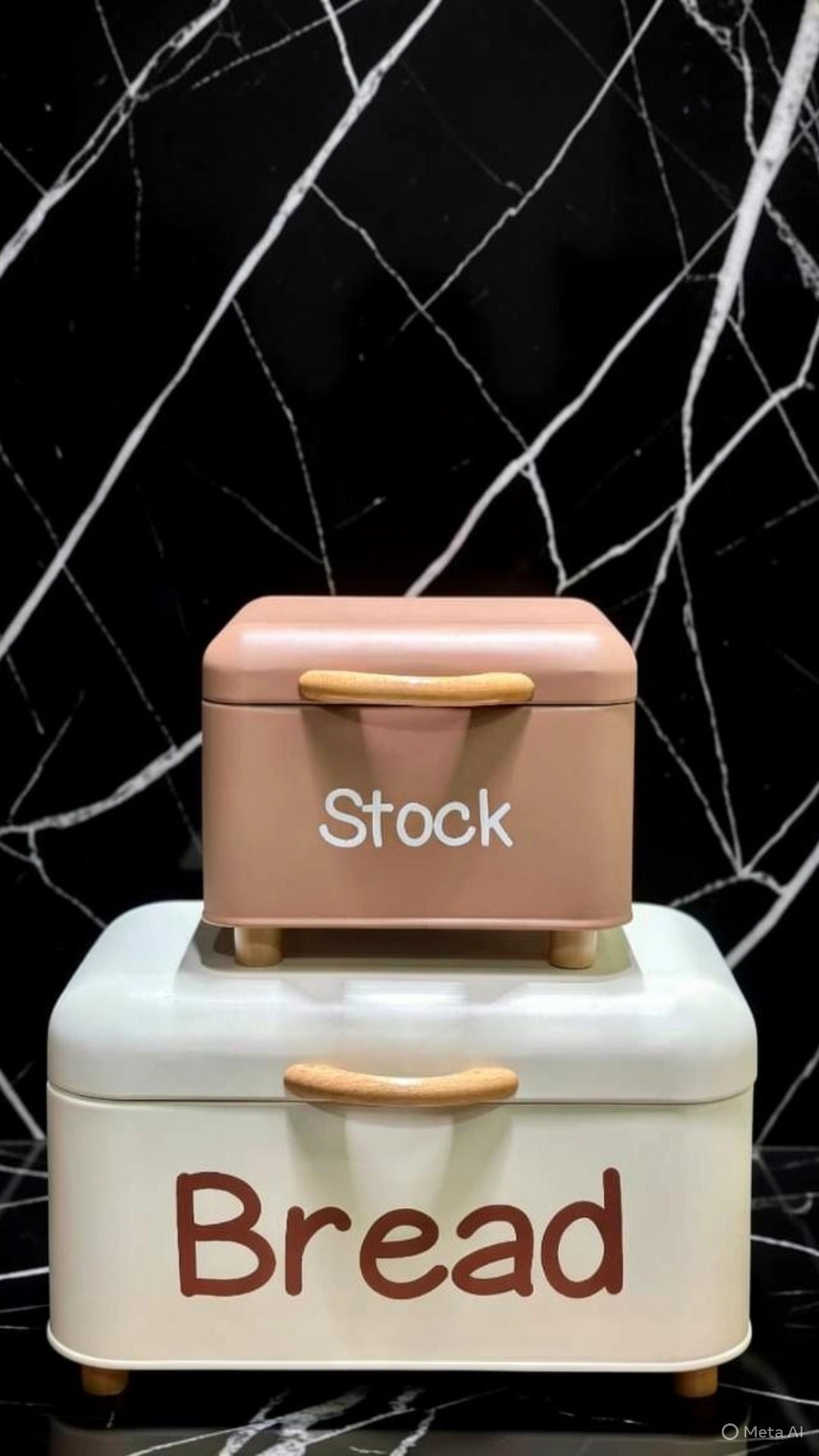 4 piece Metal Bread Box Set