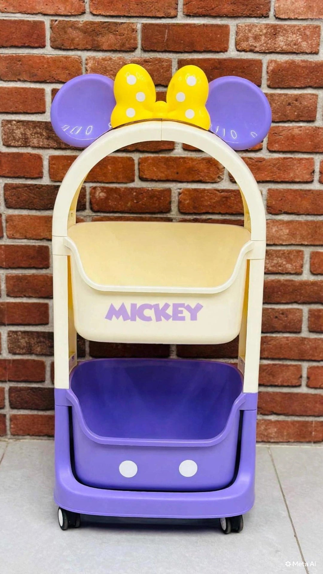 Disney Mickey And Friends Storage Trolley Cart