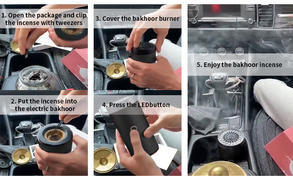 Rechargeable Bakhoor Incense Burner | Car Electric Incense Burner|