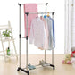 Double-Pole Clothes Rack