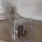 Acrylic Jewelry Box Organizer| Clear Jewelry Organizer Holder with 20 pcs Portable Anti Tarnish Jewelry bags