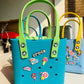 Crocs Tote Bag – Lightweight EVA Handbag with Decorative Charms