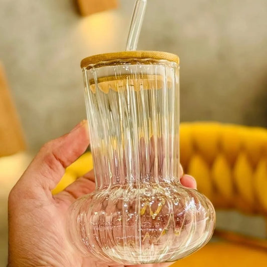 Iced Tea/Coffee Glass with Lid