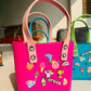 Crocs Tote Bag – Lightweight EVA Handbag with Decorative Charms