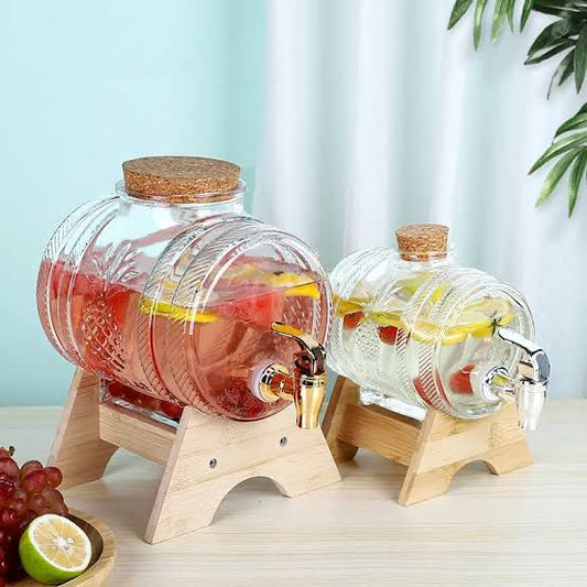 Glass Barrel Beverage Dispenser