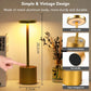 Rechargeable Cordless Table Lamp, 6000mAh Battery Powered Table Lamp with 3-Levels Brightness,USB Charging Port Desk Lamp for Outdoor, Restaurant, Bedroom Etc
