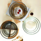 Borosilicate Glass Salad Bowl With Bamboo stand