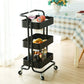 3-Tier Trolley| All-Purpose Trolley| Strong Metal Grid Basket|