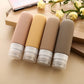 4Pcs/Bag 90ml Travel Bottles Kit Refillable Soft Silicone Bottles Reusable Empty Squeeze Tube Portable Travel Accessories