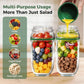 PORTABLE ACRYLIC SALAD POD CONTAINER JAR