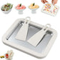 STAINLESS STEEL ICE CREAM ROLL MACHINE WITH SPATULA – RECTANGULAR DEEPENED COLD PLATE SORBET MAKER FOR HOME