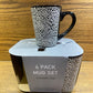 4 Piece Ceramic Mug set