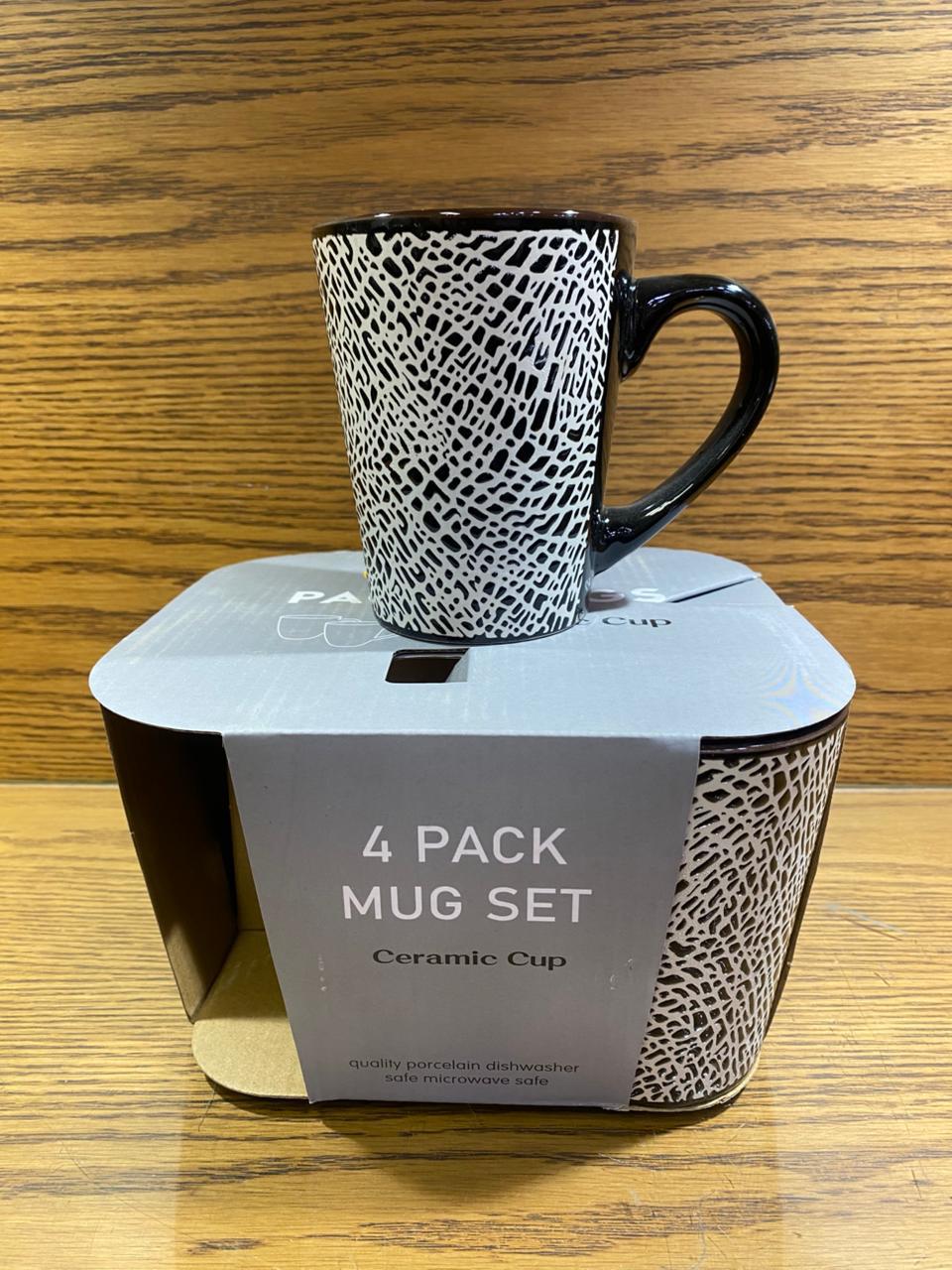 4 Piece Ceramic Mug set