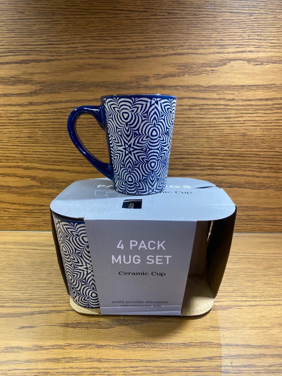 4 Piece Ceramic Mug set