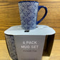 4 Piece Ceramic Mug set