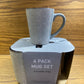 4 Piece Ceramic Mug set