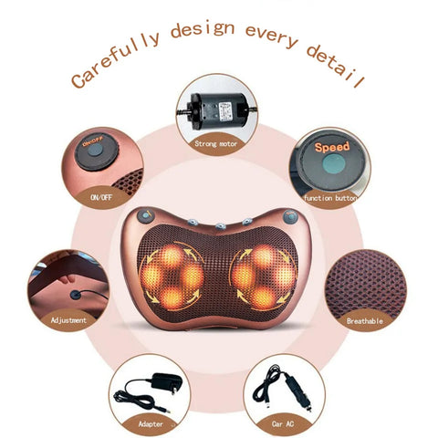 Head Neck and Body Pillow Massager