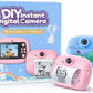 Kids Instant Print Camera with Built-in Printer & HD Video – Digital Toy Camera for Children with Display Screen, Selfie Lens, USB Rechargeable, TF Card Support, Roll Paper & Accessories Included