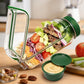 PORTABLE ACRYLIC SALAD POD CONTAINER JAR