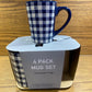 4 Piece Ceramic Mug set