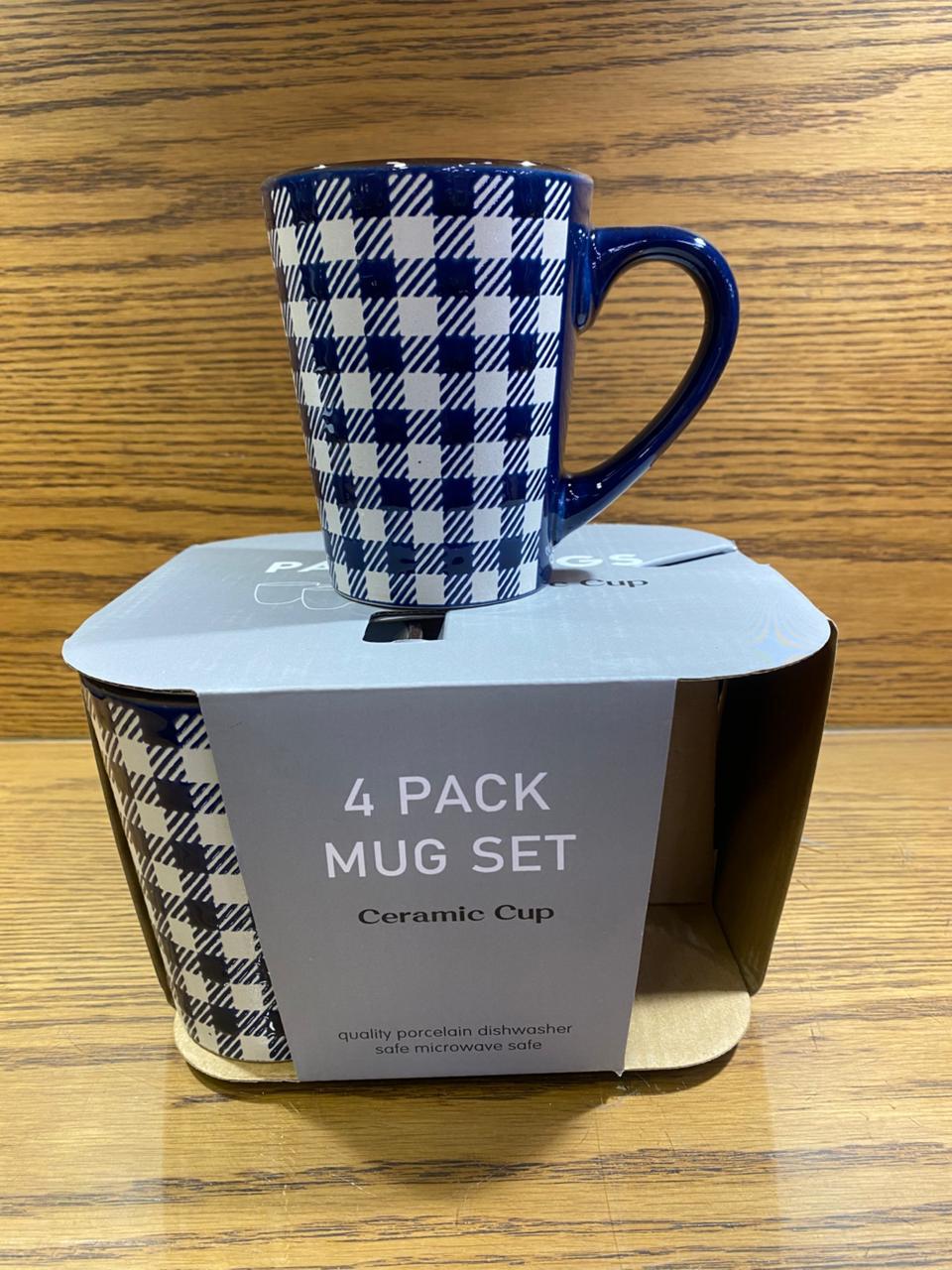 4 Piece Ceramic Mug set