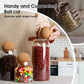 Set Of Glass Storage Jars with Cork Ball Lids