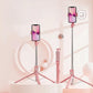 Pink selfie stick + tripod (without Light)