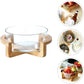 Borosilicate Glass Salad Bowl With Bamboo stand