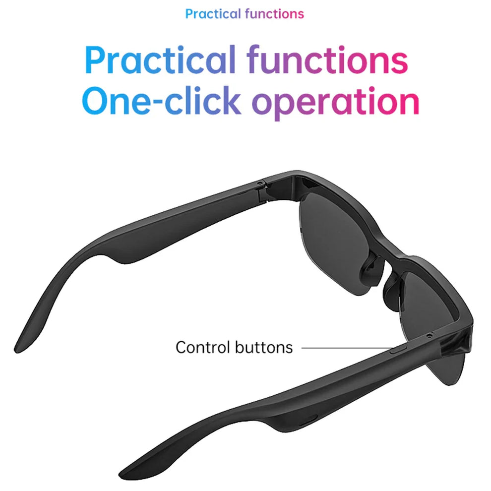 AI Wireless Smart Glasses | Hands-Free , Music & Calls