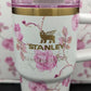 Stanley x LoveShackFancy Quencher Tumbler| 20 OZ |Ribbon Rosa