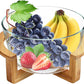Borosilicate Glass Salad Bowl With Bamboo stand