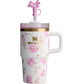Stanley x LoveShackFancy Quencher Tumbler| 20 OZ |Ribbon Rosa