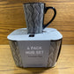 4 Piece Ceramic Mug set