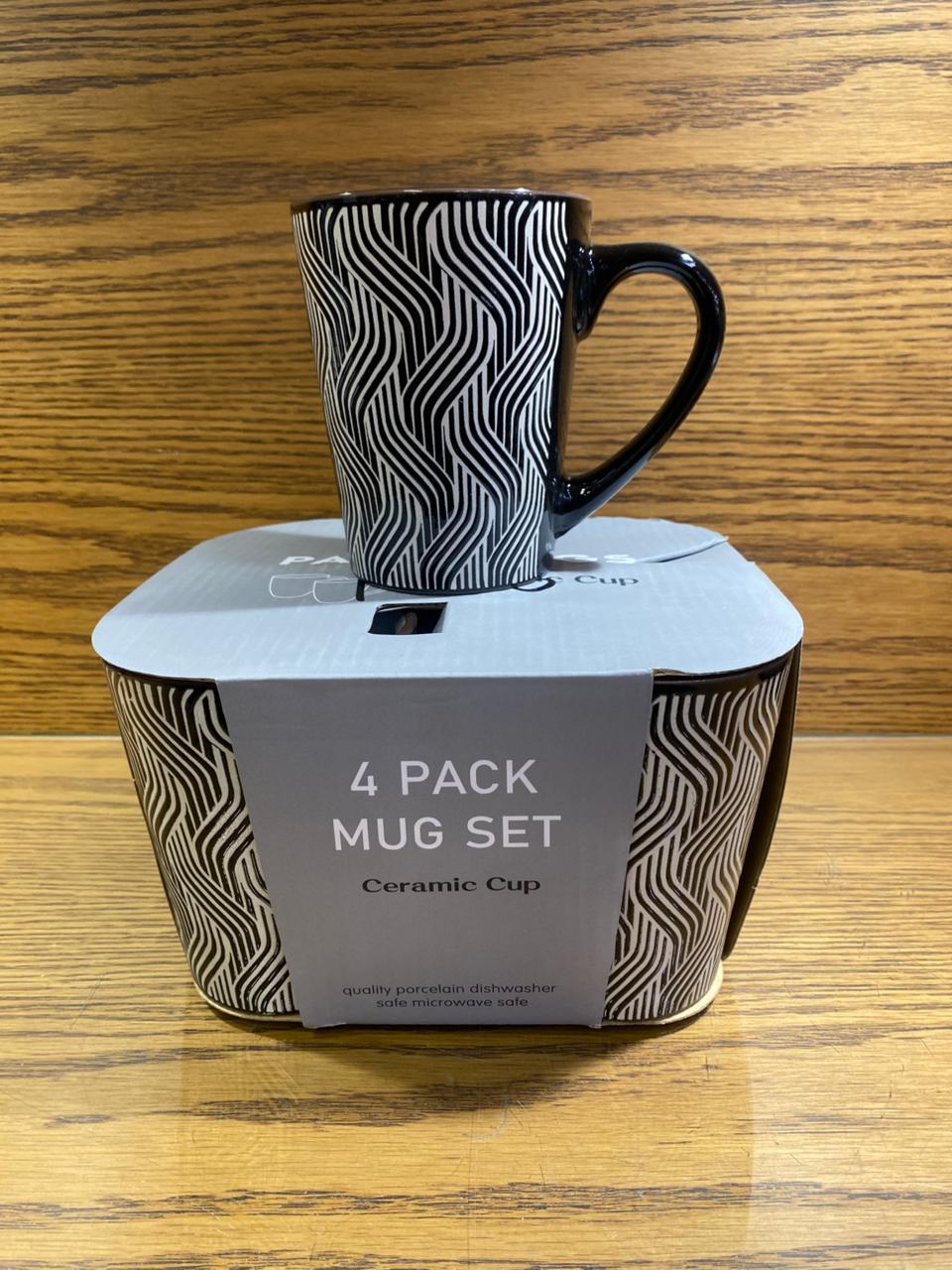 4 Piece Ceramic Mug set