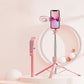 Pink selfie stick + tripod (without Light)