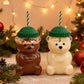 Bear Shape Glass Drinking Cup with Straw & Lid | Cute Teddy Bear Tumbler |Premium Quality